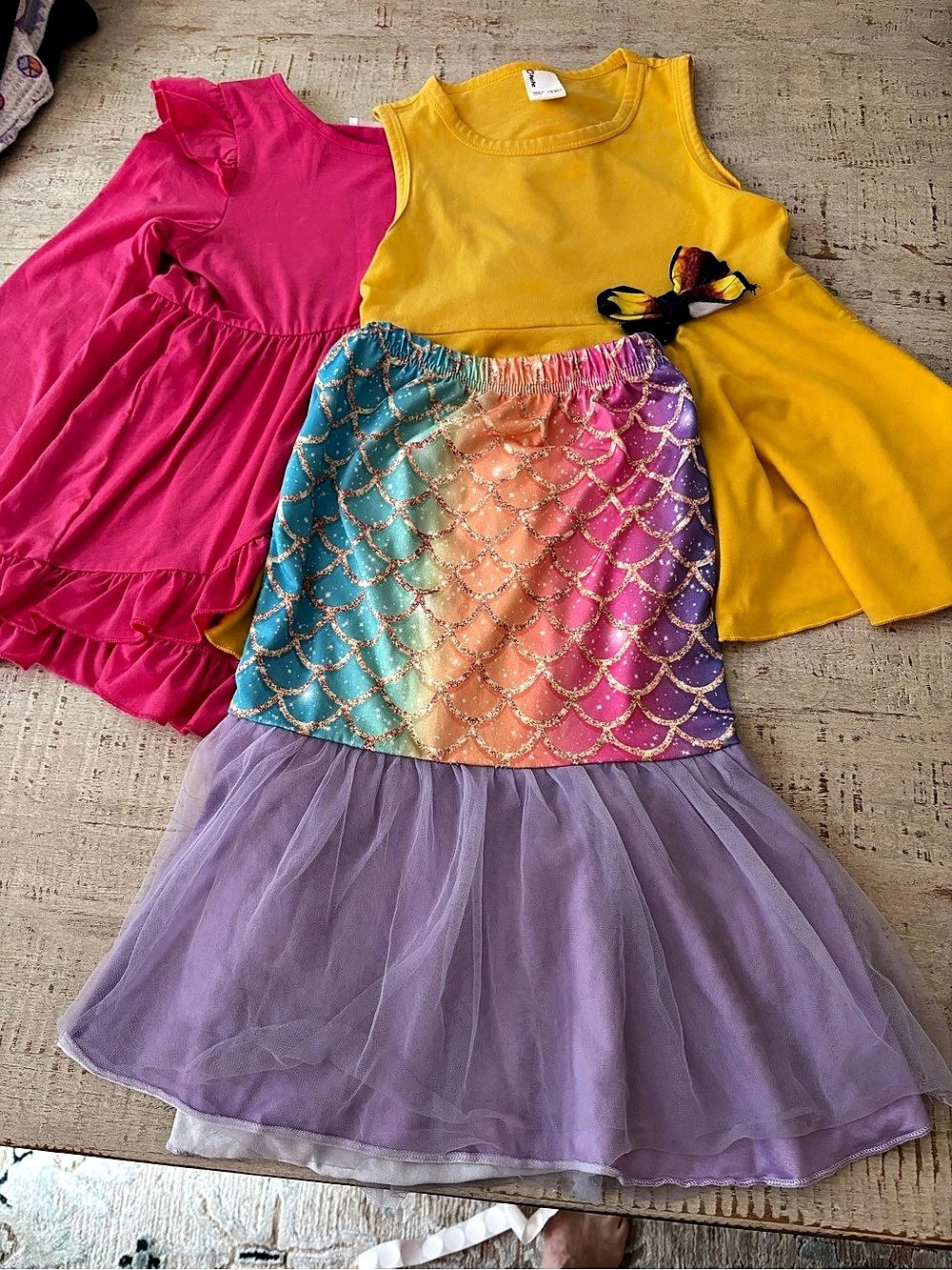 Kids Color Block Party Dress